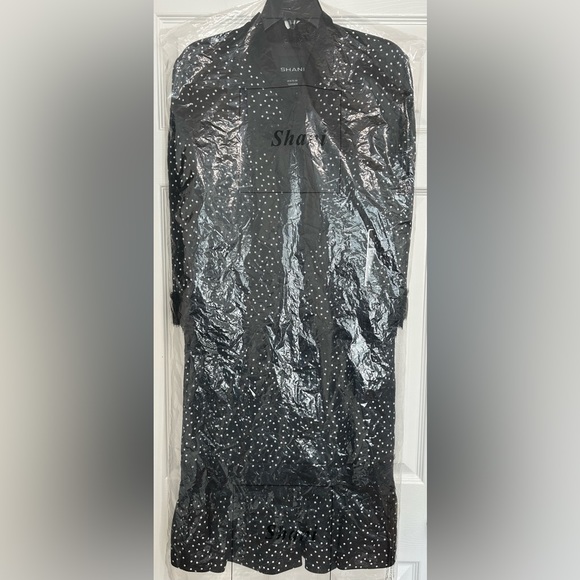 SHANI Black Polka Dot Three-Quarter Length Sleeve Beautiful Size 16 NWT - Picture 7 of 11